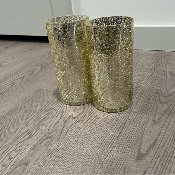 Other - NWT! 2 gold vases, size: 8” by 3.75”, in perfect condition!